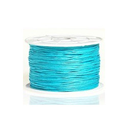 Coton ciré turquoise 2mm / 1M