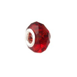 Perle en cristal rubis 13MM...