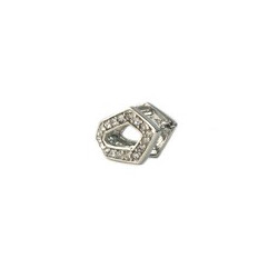 Bélière clip  strass 11X16MM