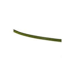 Cordon élastique 3mm vert kaki /10 cm