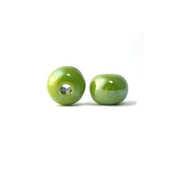 Perle céramique 16mm vert...