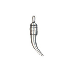 Pendentif dent sertie 6x35mm