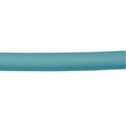 Fil rond PVC creux 6.5mm Bleu Turquoise opaline
