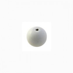 Perle en bois 8mm Blanc