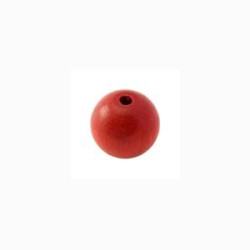 Perle en bois 8mm Rouge