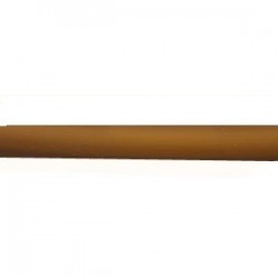 Fil rond PVC creux 6.5mm Brun Caramel Opaline