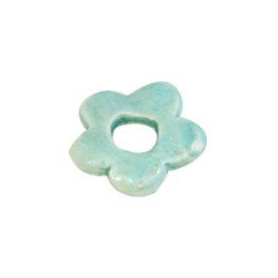 Donuts fleur 24mm Vert eau